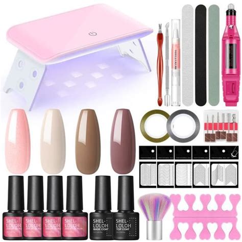 Manucure Pedicure Coffret Kit De Pcs Vernis Ongles Semi Permanent