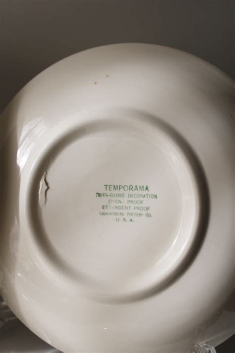 Mcm Temporama Pattern Soup Bowls Set Of S Vintage Canonsburg China