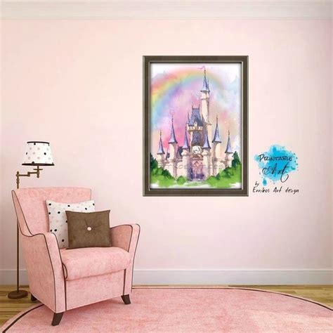 Princess Castle Wall Art Printable Art Digital Download - Etsy in 2022 ...