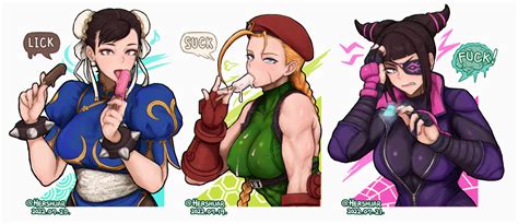 Chun Li Cammy And Juri By Hershuar R Streetfightergirls