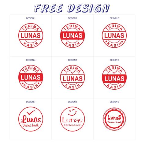 Contoh Cap Stempel Lunas Model Stempel Lunas Contoh S