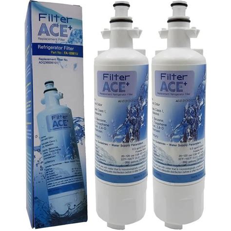 Lot De Filtre Eau Frigo Remplace Lg Adq Adq S