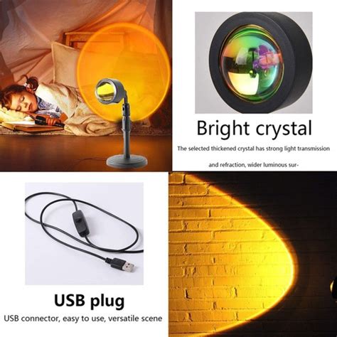 Sunshinee Projeksiyon Atmosfer Led Lamba Gece Lambas Usb Fiyat