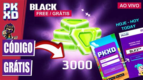 PK XD 3000 GEMAS GRÁTIS TOTAIS RESGATE AGORA PK XD CODE BLACK