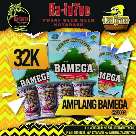 Jual Amplang Ikan Tenggiri BAMEGA 250gr Shopee Indonesia