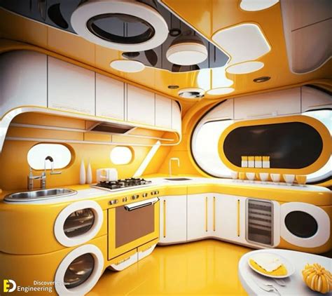 Futuristic Kitchen Design Concepts Retro Interior Design Futuristic