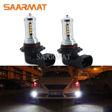 2Pcs LED Bulb Canbus 9006 HB4 2000LM Fog Light Daytime Running Lamp DRL