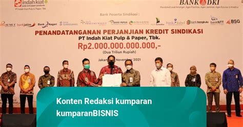 Bank DKI Pimpin Kredit Sindikasi Berikan Pinjaman Ke Perusahaan Kertas