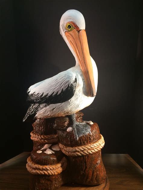 After Painted Pelican Doll Painting Clay Ornaments Ornament Crafts