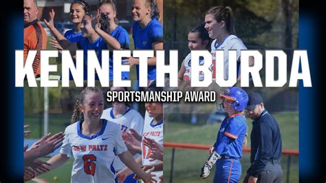 SUNY New Paltz 2023 Kenneth F Burda Sportsmanship Award Nominees YouTube