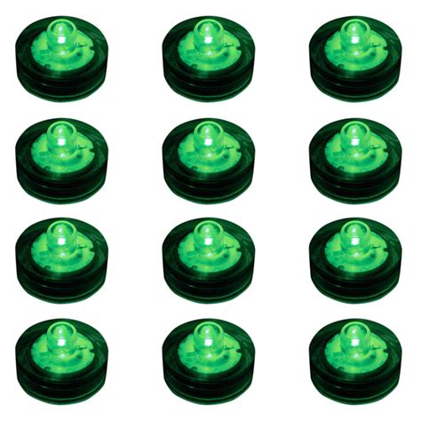 Lumabase Green Submersible LED Lights Box Of 12 68812 The Home Depot