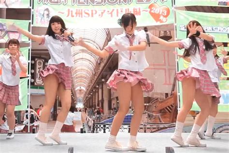 パンチラしまくり熊本アイドルの商店街ライブ最終回！│チラリ部