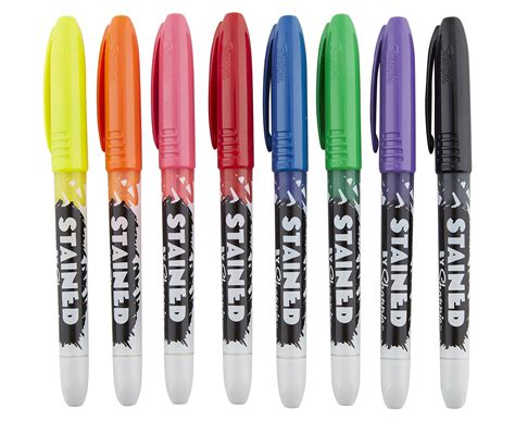 Sharpie Stained Fabric Markers Brush Tip 8 Pack Au
