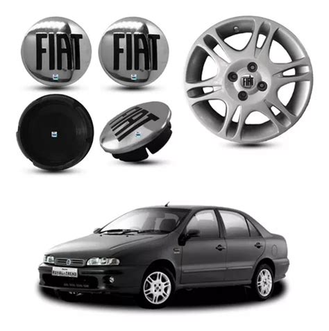 Calotinhas Fiat Marea Sw Cm Miolo Roda Liga Leve Original