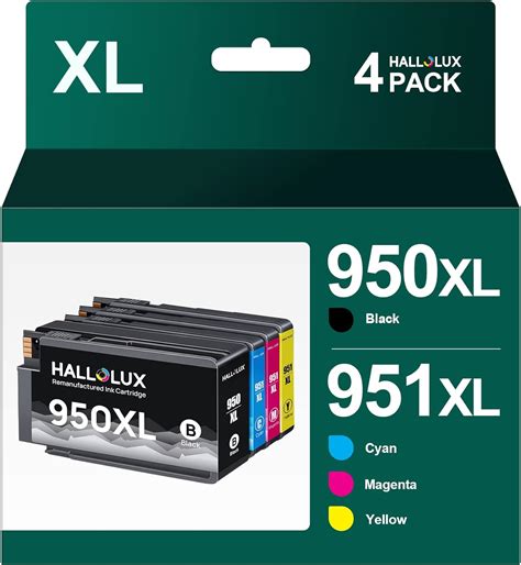 Hallolux 950xl 951xl Ink Cartridges Blackcyanmagentayellow950 Xl 951 Xl Multipack