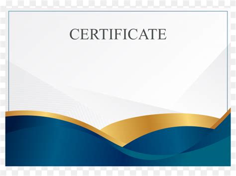 Certificate Border Design Blue