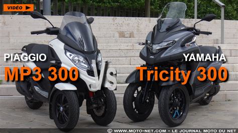 3 Roues Essai Comparatif Yamaha Tricity 300 Vs Piaggio Mp3 300 Hpe