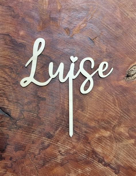 Cake Topper Personalisiert Aus Holz Mit Name Geburtstag Etsy De