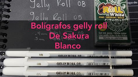 Boligrafos De Gel GELLY ROLL BLANCO De Sakura PRIMERAS IMPRESIONES