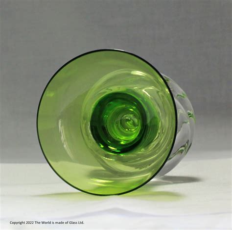 Wedgwood Glass Whorl Candle Holder Green The World Is Made Of Glass