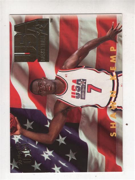 Fleer Ultra Shawn Kemp Usa Basketball Seattle Supersonics