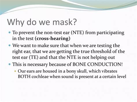 Audiometric Masking PPT