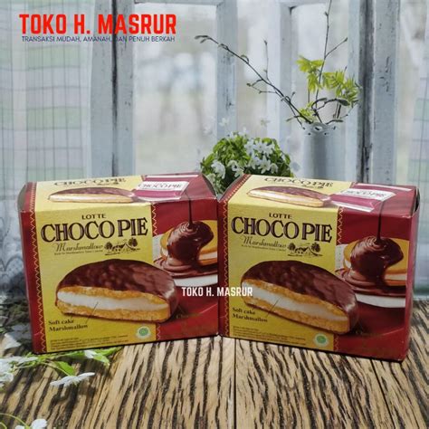 Jual Lotte Choco Pie Box Isi Shopee Indonesia