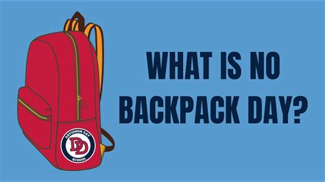 Community Engagement Council Psa No Backpack Day Youtube