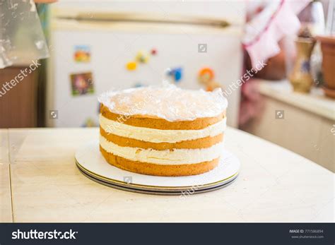 Naked Vanilla Cake Stock Photo Shutterstock