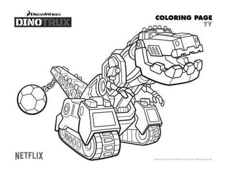 Dinotrux Dibujos Colorear Peques Dibujalandia