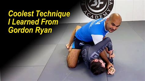 The Coolest Jiu Jitsu Technique I Learned From Gordon Ryan Youtube