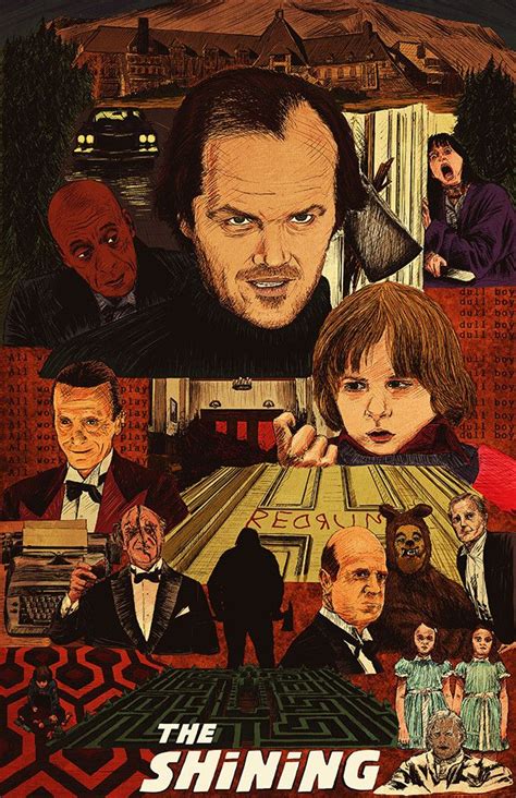 The Shining Movie Poster Large By Michael Denicola Movie Art Movie