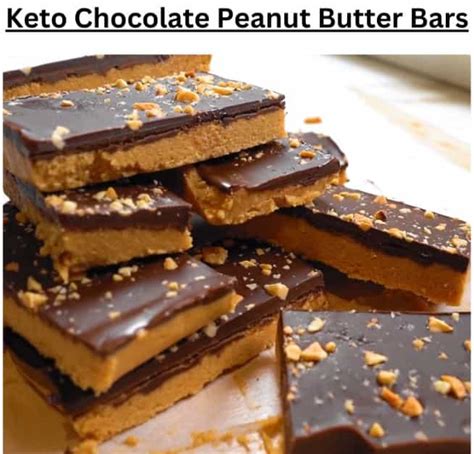 Keto Chocolate Peanut Butter Bars - KETOOX | Family Recipes