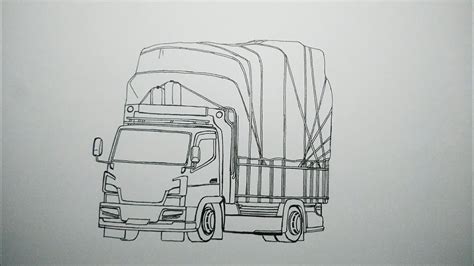 Menggambar Truck Menggambar Truck Step By Step Menggambar Sketsa