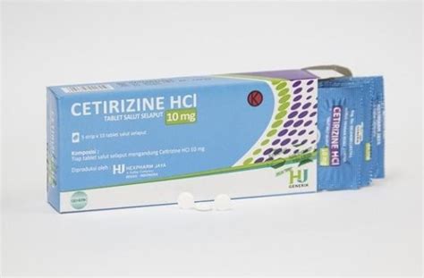 cetirizine manfaat dosis  efek samping