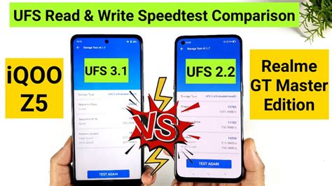 Realme Gt Me Vs Iqoo Z Speedtest Ufs Read Write Comparison Which Is