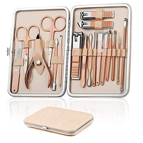 Manicure Set Nail Clippers Pedicure Kit Upgrade 18pcs Stainless Steel