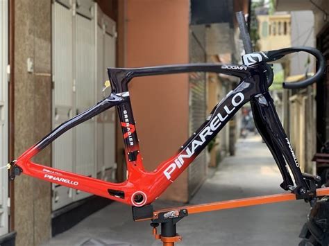 Khung carbon Pina F14 phanh đĩa Hanoibike shop