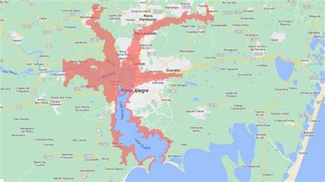 Guaíba Atinge Impressionantes 522 Metros Em Porto Alegre Novo Mapa