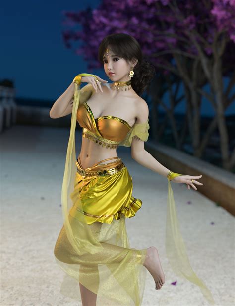 Dforce Mktg Moonlight Dancer Outfit For Genesis And Female