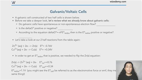 Galvanic Cells Wize University Chemistry Textbook Wizeprep