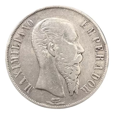 Moneda Un Peso Maximiliano Plata Original Mo Meses Sin Intereses