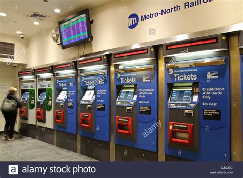 An Atm Machine At The Metro North Railroad Station In New York City