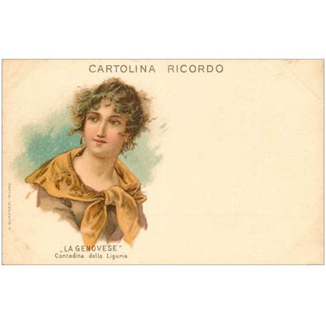 Italie Italia Carte Postale Pr Curseur Litho Vers Donna Costume