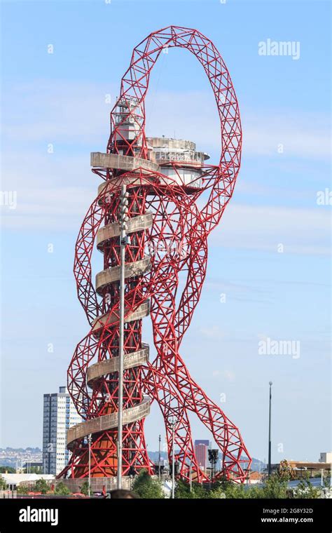 The Arcelormittal Orbit Tower In The Olympic Park Stratford During The