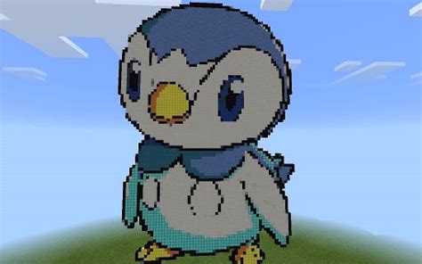 Piplup Pixel Art | Minecraft Amino