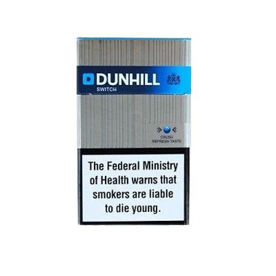 Dunhill Switch Blue Silver Box of 10 packs - Hello Cigarettes