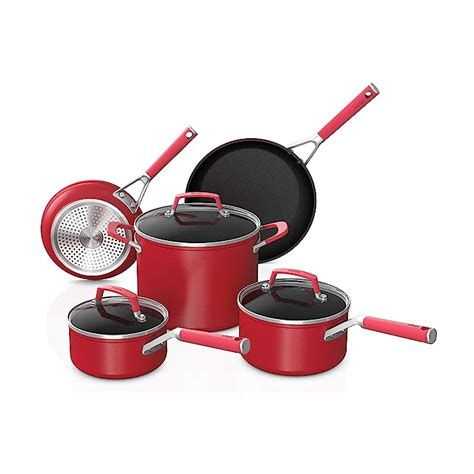 Buy Ninja C28000 Foodi Neverstick Vivid 8 Piece Cookware Set With Lids Nonstick Durable And Oven