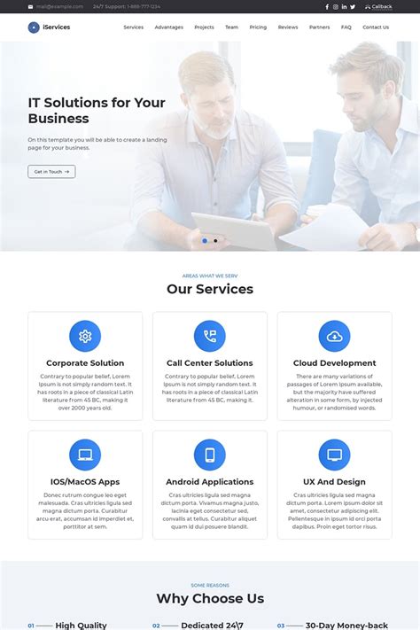 Services Page Design Templates