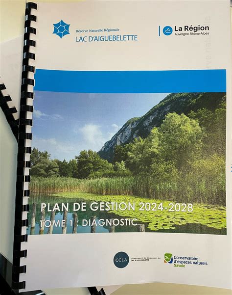 Le plan de gestion CCLA Communauté de communes du lac d aiguebelette